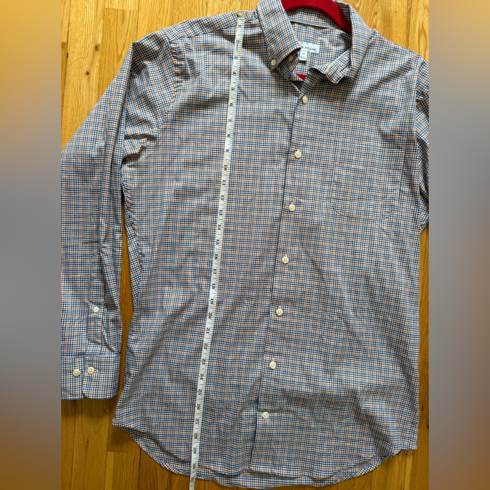 Peter Millar Collared Multicolored Plaid Button D… - image 6